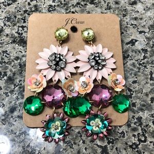 J. Crew Pastel Flower earrings
